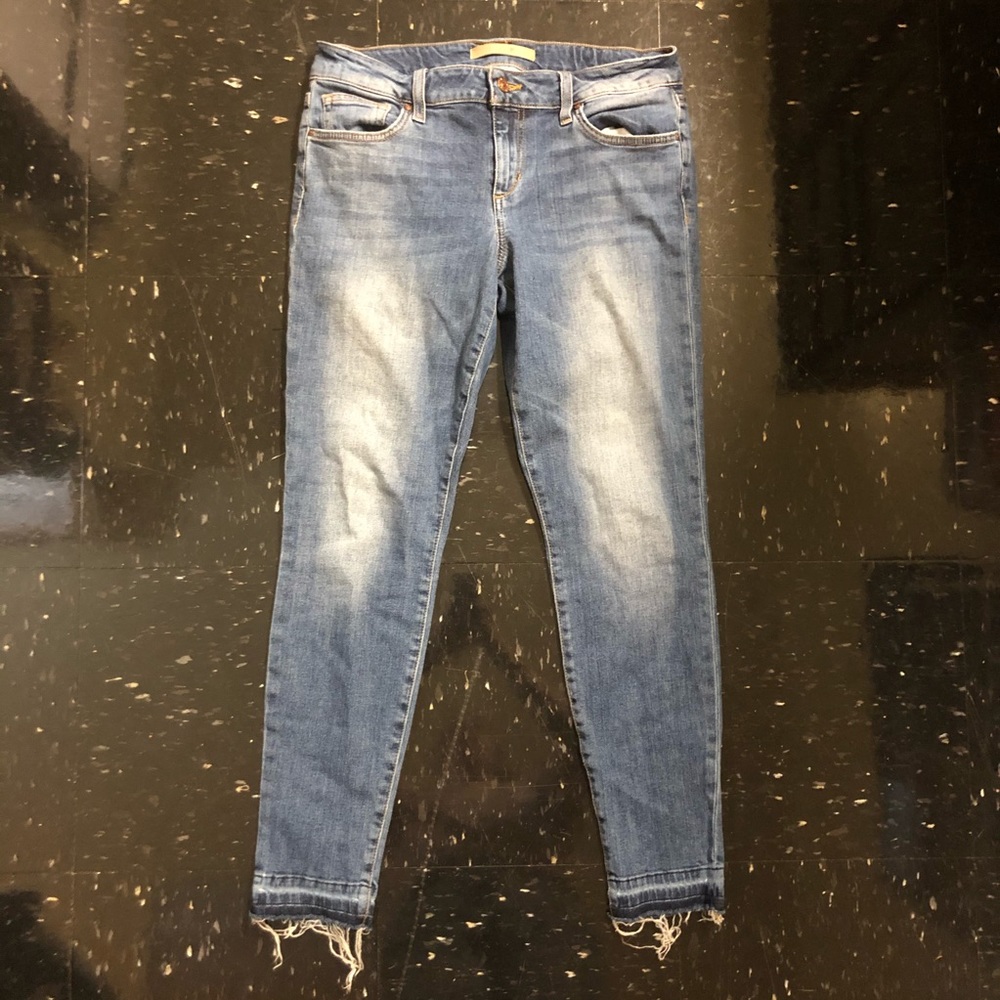 {Joe’s Jeans} Mid-Rise Released Hem Skinny Jeans